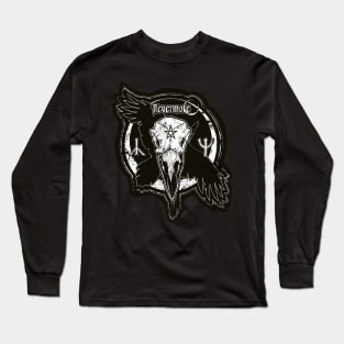 Nevermore - Poe, goth, moon, skull, raven, runes, night, life and death, Edgar Long Sleeve T-Shirt